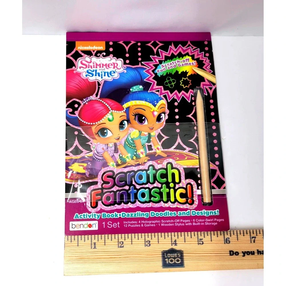 Shimmer And Shine Scratch Fantastic Activity Book Nickelodeon Ages‎ 3+ Bendon
